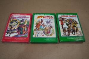 lot 37 image: 3 Intellivision Games -Advanced Dungeons & Dragons, Poker & Blackjack