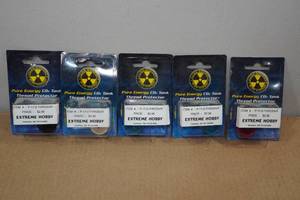 lot 85 image: 5 Paintball Gun CO2 Tank Thread Protectors