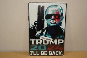 lot 162 image: Metal Novelty Sign -Trump 2024