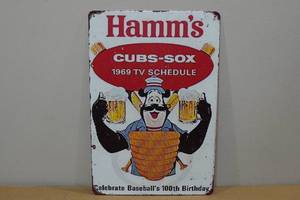 lot 163 image: Metal Novelty Sign -Hamms Beer