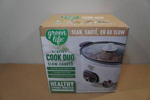 lot 186 image: Green Life 6 Qt Slow Cooker