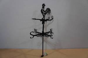 lot 244 image: Laser Cut Metal Rooster Weather Vane