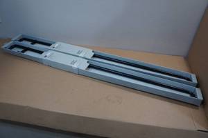 lot 275 image: 2 Matte Black Curtain Rods 48-88