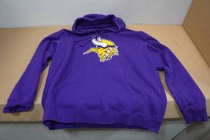 lot 299 image: Minnesota Vikings Hooded Sweatshirt -Adult XL