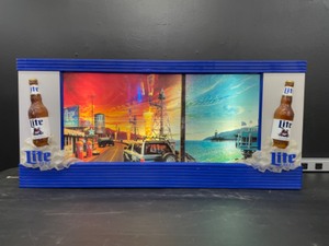 lot 21 image: Miller Lite Coast to Coast, scrolling lit sign