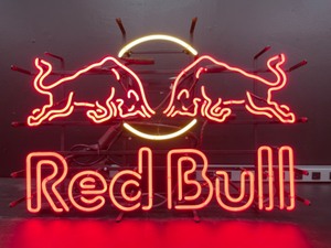 lot 39 image: Red Bull Energy Drink, with double stroke neon letters