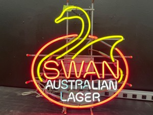 lot 49 image: Swan Australian Lager, vintage neon sign