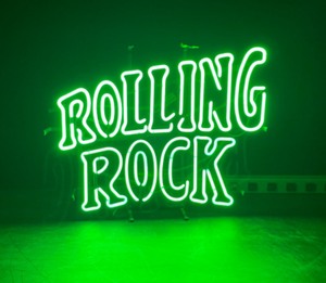lot 68 image: Rolling Rock Beer neon