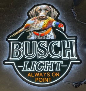lot 86 image: Busch Light, Germain Shorthair LED, NIB