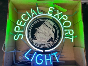 lot 90 image: Special Export Light with ship, neon, Special Ex, NIB, NOS