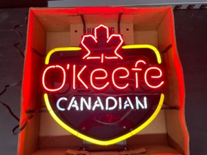 lot 91 image: OKeefe Canadian Ale,  neon, NOS, NIB