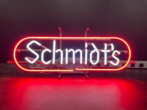lot 94 image: Schmidts neon with oval border