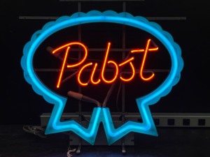 lot 122 image: Pabst Blue Ribbon neon