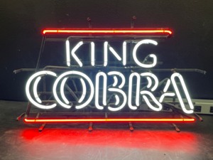lot 137 image: King Cobra neon sign