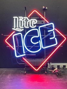 lot 138 image: Miller Lite Ice neon sign