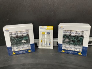 lot 182 image: Corona holiday lights and Corona salt and pepper shakers