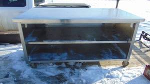 Stainless Steel Counter on Wheels