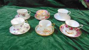 Lot of 6 cups and saucers