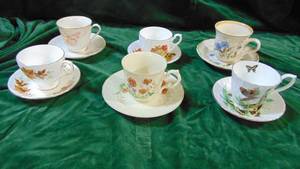 Lot of 6 Cups and Saucers