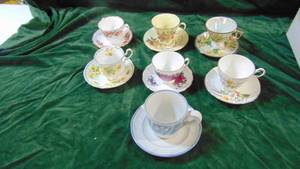 Lot of 7 Cups and Saucers