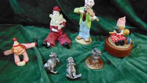 Lot of Clown Figures