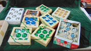 Lot of Misc Glass Christmas Bulbs