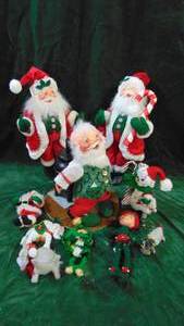 Lot of Annalee Christmas Figures