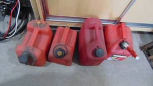 4- Plastic Small Gas Cans
