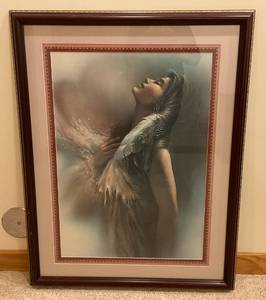 lot 12 image: Framed Behind Glass Signed By Artist Lee Bogle The Promise 830995 33 12 x 43