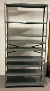 lot 37 image: Metal Shelf (BUYER MUST BRING TOOLS & HELP TO DISASSEMBLE)  42 L x 86 T x 18 W