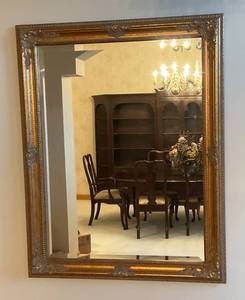 lot 61 image: Ornately Framed Mirror 37 x 47