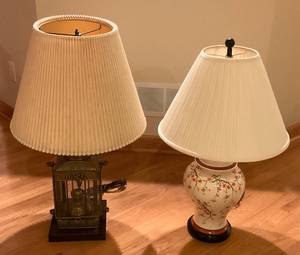 lot 74 image: Two Ornate Lamps