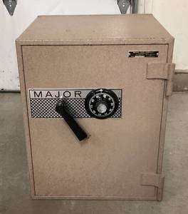 lot 77 image: Vintage Major Safe With Combo 17 L x 21 H x 16 W