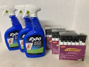 Dry Erase Markers and Cleaner