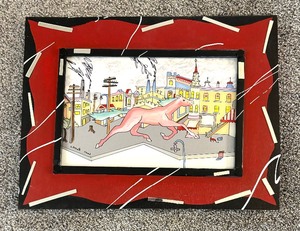 lot 3 image: On the Loose Print by Louis Recchia