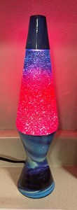 lot 28 image: Glittery Lava Lamp