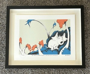 lot 16 image: Limited Edition Hand Pulled Lithograph Then Horton Stopped Walking. The Speck-Voice was Talking