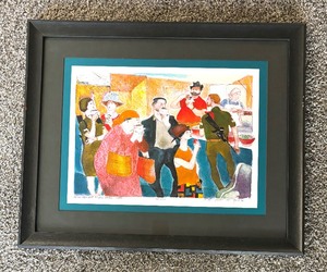 lot 44 image: Falafel Eaters Baruch Greenbaum Limited Edition Print