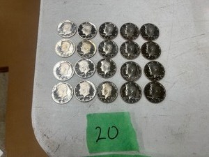 lot 20 image: 20) 1973S KENNEDY PROOF HALF DOLLARS
