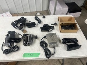 lot 148 image: TABLE FULL OF ELECTRICAL OUTLETS FOR CABINETS