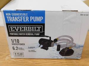 lot 45 image: Everbilt 110 HP Non-Submersible Self-Priming Transfer Pump