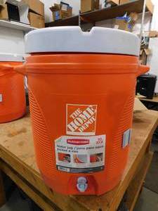 lot 35 image: The Home Depot 10 Gal Orange Water Cooler