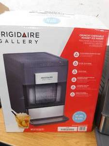 lot 65 image: FRIGIDAIRE GALLERY 33 Lb. Countertop Nugget Ice Maker with Touch Controls with Stainless Steel Trim and a Matt Finish