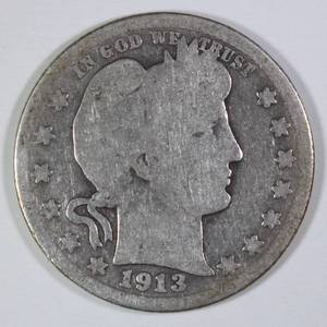 1913 Barber Quarter