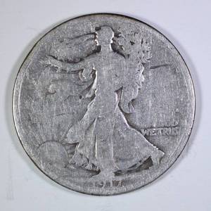 1917-D Walking Liberty Half Dollar Reverse
