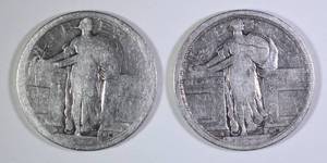 2 - Standing Liberty Quarters