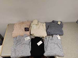 lot 7 image: 6 NEW WOMENS SWEATERS SIZE XX-LARGE