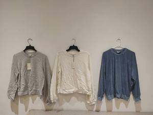 lot 24 image: 3 NEW WOMENS SWEATERS SIZE LARGE