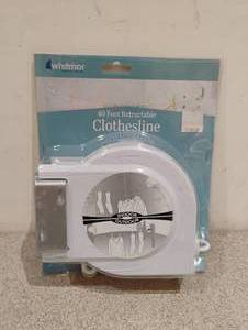 lot 54 image: NEW WHITMOR 40 FT.  RETRACTABLE CLOTHESLINE
