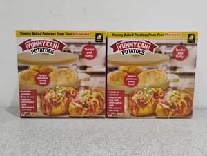 lot 63 image: 2 NEW BULBHEAD YUMMY CAN MICROWAVE POTATOES COOKER